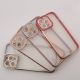 7. Fashion Case für iPhone 13 Pro Max Gold Frame Gel Cover Rot