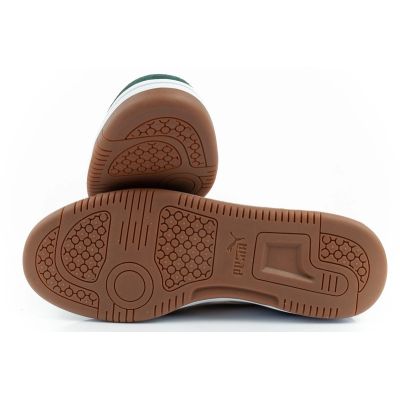 9. Puma Rebound v6 Herren-Sportschuhe, modisch und bequem, weiß/grün