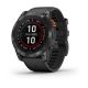 Garmin Fenix 7X Pro Solar Edition Sportuhr Schiefergrau / Schwarzes Band