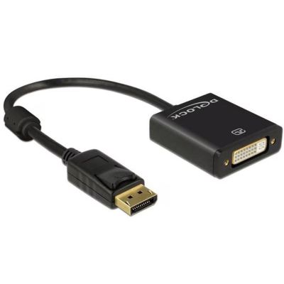 3. DeLOCK 62599 Adapterkabel 0,2 m DisplayPort DVI-I Schwarz