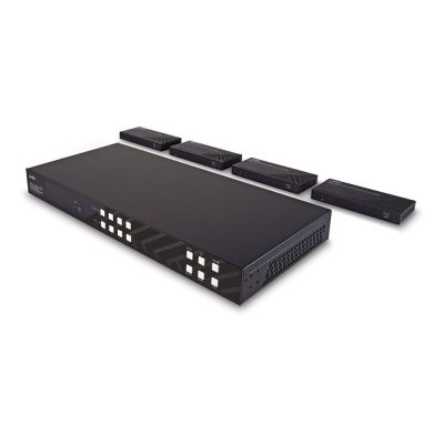 4. Lindy 38345 AV Extender AV-Sender und -Empfänger Schwarz
