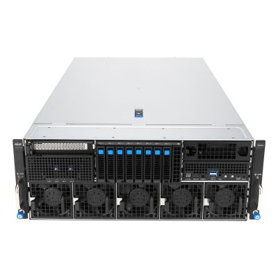 2. Asus Rack-Plattform (4U) ESC8000A-E13X AMD EPYC 9005 (8xNVMe, 2xM.2, 2x10Gbe, 8xQSFP, IPMI, R3200W)