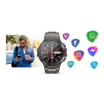 5. GIEWONT Graue GW430-2 Smartwatch