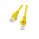 Patchkabel Kat. 5e UTP 0,25 m gelb, von Fluke geprüft, Lanberg, 10er-Packung