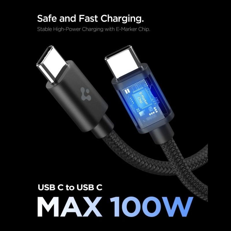 4. Spigen EE451EU Essential USB-C 45W Wandladegerät – Schwarz