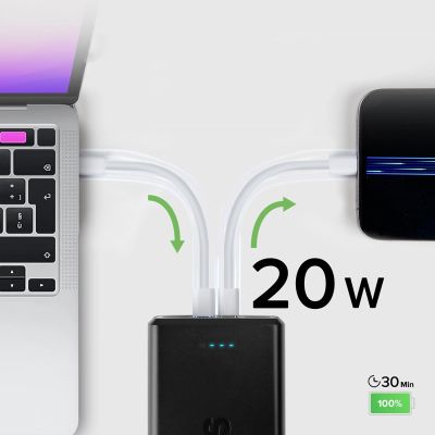 9. Powerbank SBS TTBB30000PD20K 30000 mAh 2 x USB-C 2 x USB-A - Schwarz