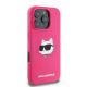 2. Karl Lagerfeld Silikon-MagSafe-Hülle mit Choupette-Kopf-Aufdruck für iPhone 16 Pro Max – Fuchsia
