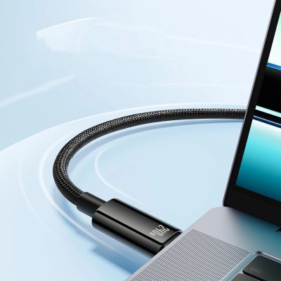 5. Baseus CAWJ040101 USB-C – USB-C-Kabel 240 W 480 Mbit/s 2 m – Schwarz und Grau