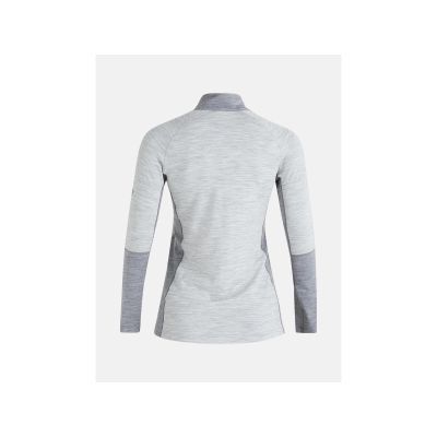 7. Peak Performance W Magic Half Zip Thermoshirt Grau