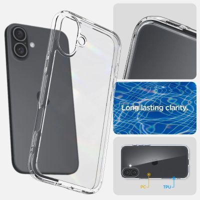 9. Spigen Ultra Hybrid-Hülle für iPhone 16 – transparent