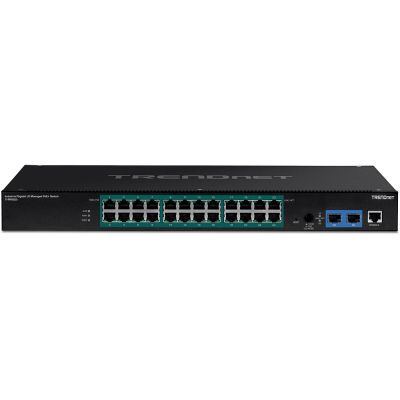 2. TRENDnet Switch 26-Port Ind. Gigabit L2 Managed PoE+ RackM