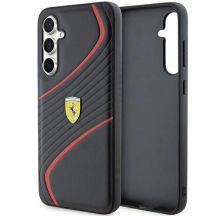 Ferrari Twist Metal Logo Hülle für Samsung Galaxy S23 FE – Schwarz