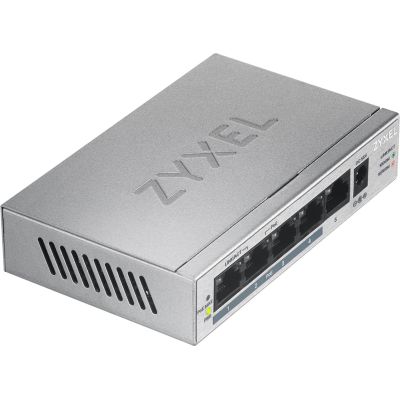 3. Zyxel GS1005-HP 5p PoE-Switch (PoE+: 4) 60W Unmanaged Gigabit