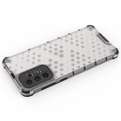 12. Wabenhülle Panzerhülle mit Gelrahmen für Samsung Galaxy A73 blau