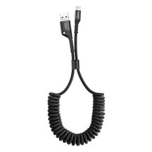 Baseus Fish Eye Feder USB-A / Lightning 2A Kabel 1m - schwarz