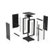7. LANBERG Standrack-Schrank 19" 18U 600x800 Schwarz