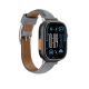 3. AmazingThing Class Band Lederarmband für Apple Watch 45 / 46 / 49 mm - Grau