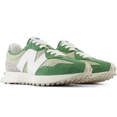 6. New Balance 327 Wildleder-Sneaker in Grün für Herren/Damen (U327CE)