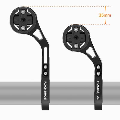 3. Rockbros FK-301 2-in-1 Lenkerhalterung für Fahrradcomputer/Navigationsgerät und Kamera/Beleuchtung – Schwarz