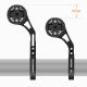 3. Rockbros FK-301 2-in-1 Lenkerhalterung für Fahrradcomputer/Navigationsgerät und Kamera/Beleuchtung – Schwarz