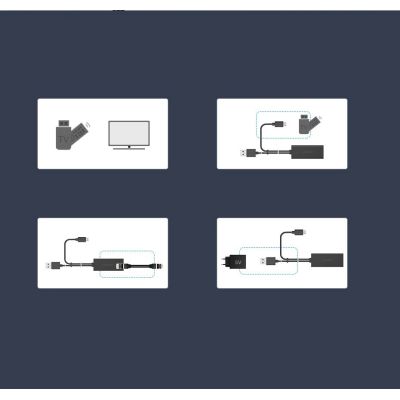 5. Ugreen 30985 Externe Netzwerkkarte für Chromecast mit Micro-USB-/USB-A-Anschlüssen 100 Mbit/s 1 m – Schwarz