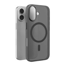 Puro Lightfeel Hülle für iPhone 17 kompatibel mit MagSafe – transparent und schwarz
