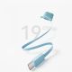 8. Joyroom JR-PBF27 22,5 W 10000 mAh Powerbank mit zwei integrierten Kabeln - Blau