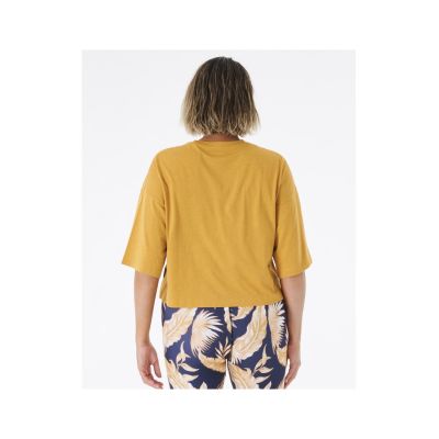 5. T-Shirt RIP CURL Seacell Crop Heritage Tee gelb