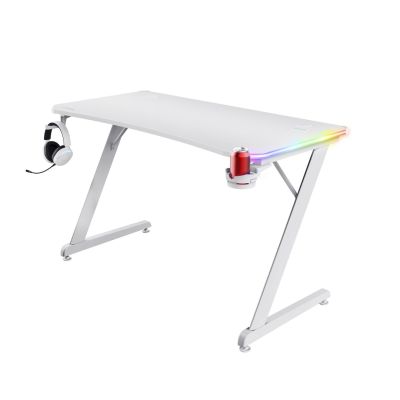 3. TRUST GXT 709W LUMINUS RGB WEISS Gaming-Schreibtisch