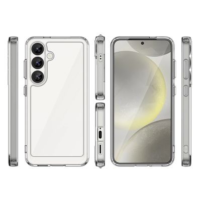 2. Outer Space Silikonhülle mit Gelrahmen für Samsung Galaxy S25 – Transparent und Schwarz