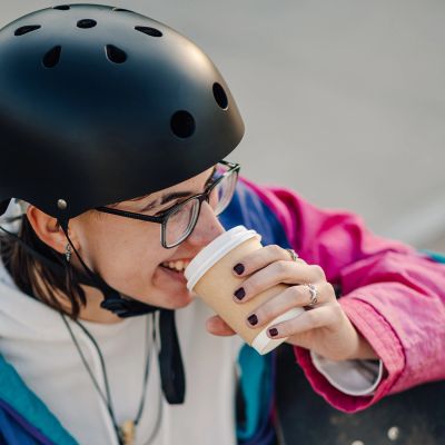 8. Wozinsky Leichtgewicht-BMX-/Scooter-Helm M - Schwarz