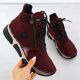 2. Bordeauxfarbene Damen-Wildlederstiefeletten Rieker 45960-35