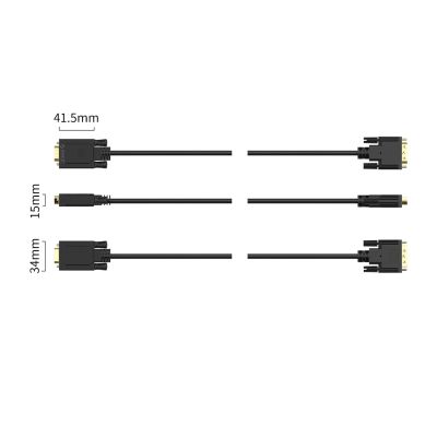 5. Orico XD-DITV-Kabel DVI 24+1 VGA Full HD Adapter 5 m - schwarz
