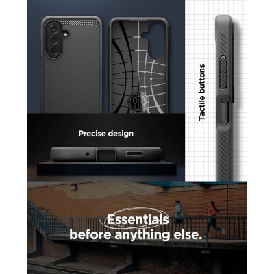 11. Spigen Rugged Armor Schutzhülle für Samsung Galaxy A27 5G – Mattschwarz
