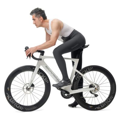 4. Rockbros TLCK001-1 ROAD TO SKY Herren-Radhose mit Sitzpolster, Größe M, Schwarz