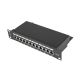 3. Patchpanel Lanberg PPF6-9012-B (1U; 10"; Kat. 6; FTP; 12xRJ-45)