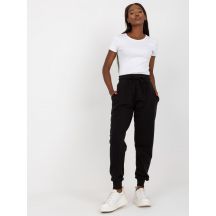 Schwarze Basic-Jogginghose mit Taschen (B-005.11X)