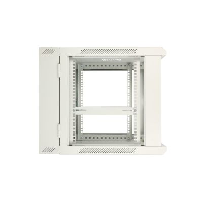 10. Extralink 12U 600x600 AZH Grauer Rack-Schrank, Wandmontage, zweiteilig