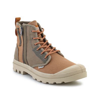 Palladium Herren Pampa Detroit Zip SU 04612-961-M Dunkelgrün/Braun