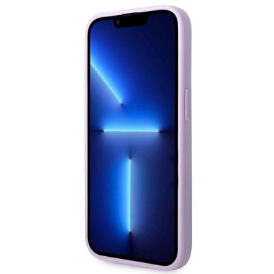 5. Guess Saffiano Strap Case für iPhone 14 Pro Max 6,7" - Lila