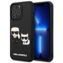Karl Lagerfeld KLHCP13L3DRKCK iPhone 13 Pro / 13 6.1" schwarz/schwarz Hardcase Karl&Choupette Ikonik 3D
