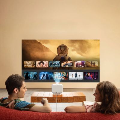 19. Yaber L2 Plus LCD FullHD 1080p Multimedia-Projektor mit JBL-Lautsprechern - Beige