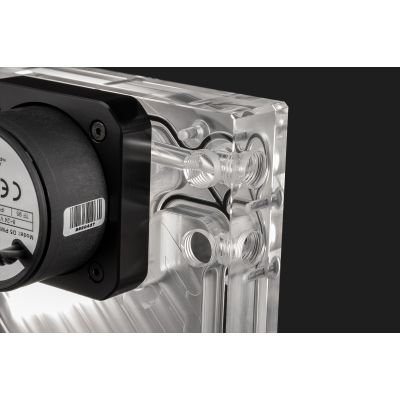 5. EK-Quantum Kinetic3 FLT D5 PWM Wasserblock-Ausgleichsbehälter und Pumpen-Kombination – 240 mm, D-RGB, Acryl
