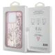 7. Guess Liquid Glitter Gold Stripes Hülle für iPhone 15 Pro – Rosa
