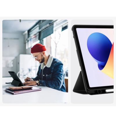 9. TechProtect SmartCase Stifthülle für Xiaomi Poco Pad M1 / ​​Redmi Pad 2 Pro 12.1 - Schwarz