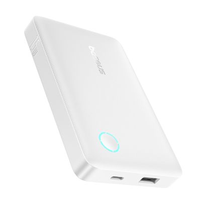 2. Baseus EnerFill FP11 10000mAh 15W Powerbank mit weißem USB-C-Kabel 20V/3A 30cm - Weiß