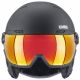 4. Unisex-Skihelm Uvex Wanted Visor mit aktivem Belüftungssystem, schwarz (56/6/262/10)