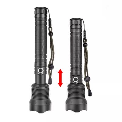 3. Wozinsky WLT-20W taktische Taschenlampe, 20 W, 2000 lm, CREE-Dioden, IP65, mit einstellbarem Lichtkegel – Schwarz