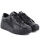 4. Damen-Plateauschuhe aus Lackleder, schwarz, Vinceza 133134