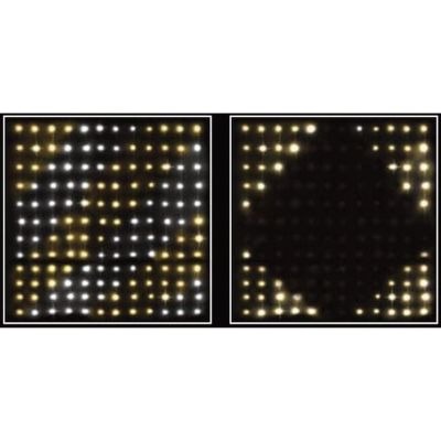 9. Weihnachtsbaumbeleuchtung, Lichtvorhang für den Außenbereich/Innenbereich, 144 LEDs, 120 x 120 cm, mit Fernbedienung, warmweiß